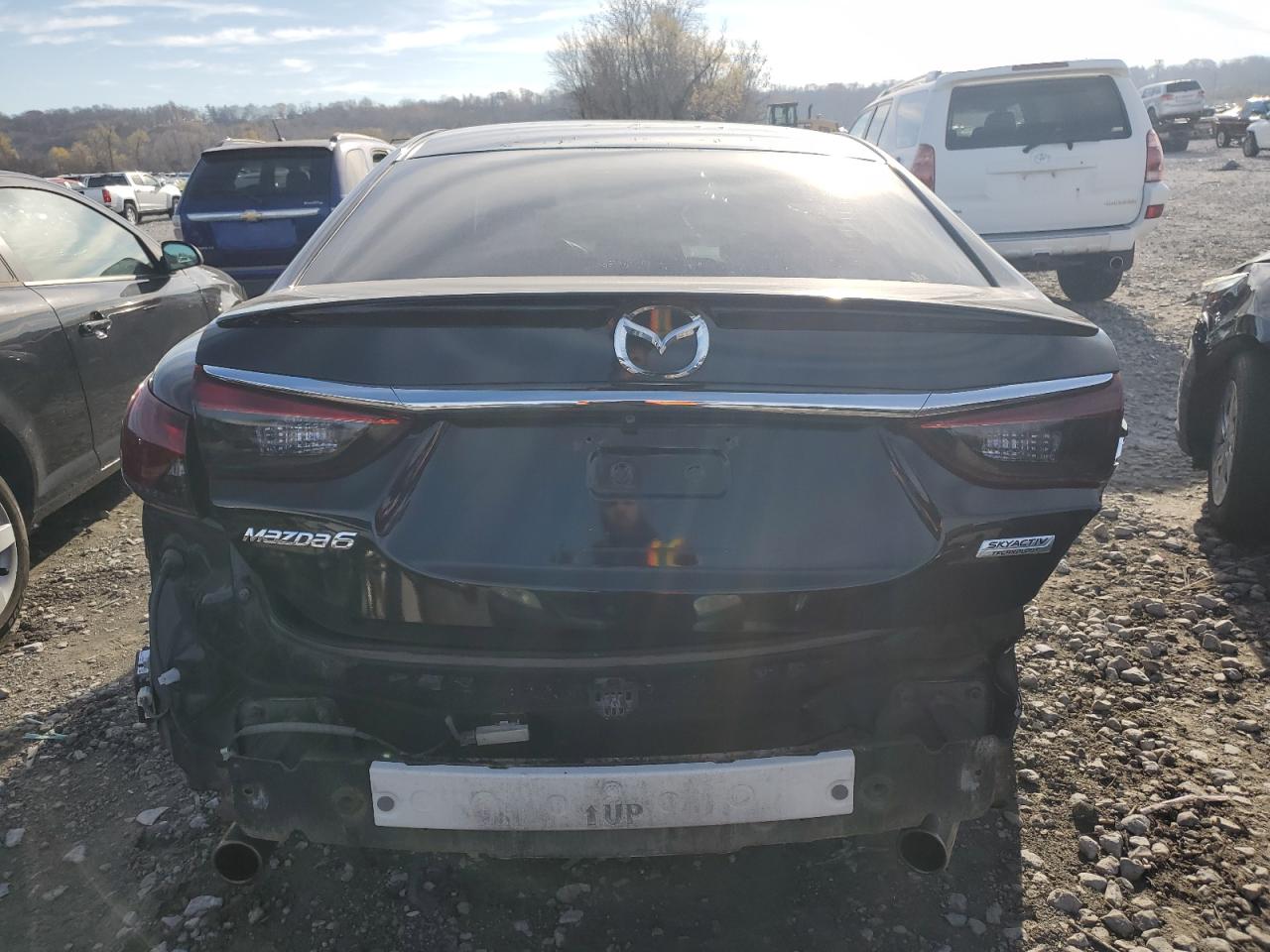 2016 Mazda 6 VIN JM1GJ1V59G1438803 Copart auction photo, side / rear end damage thumbnail 6