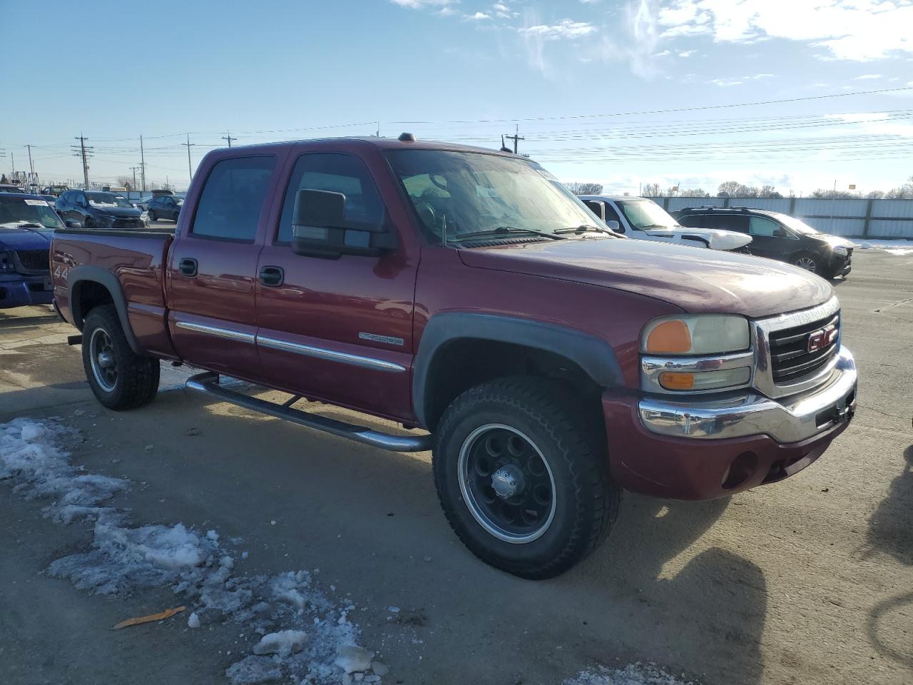 2004 GMC Sierra VIN 1GTGK23U64F211175 Copart auction photo, side / rear end damage thumbnail 4