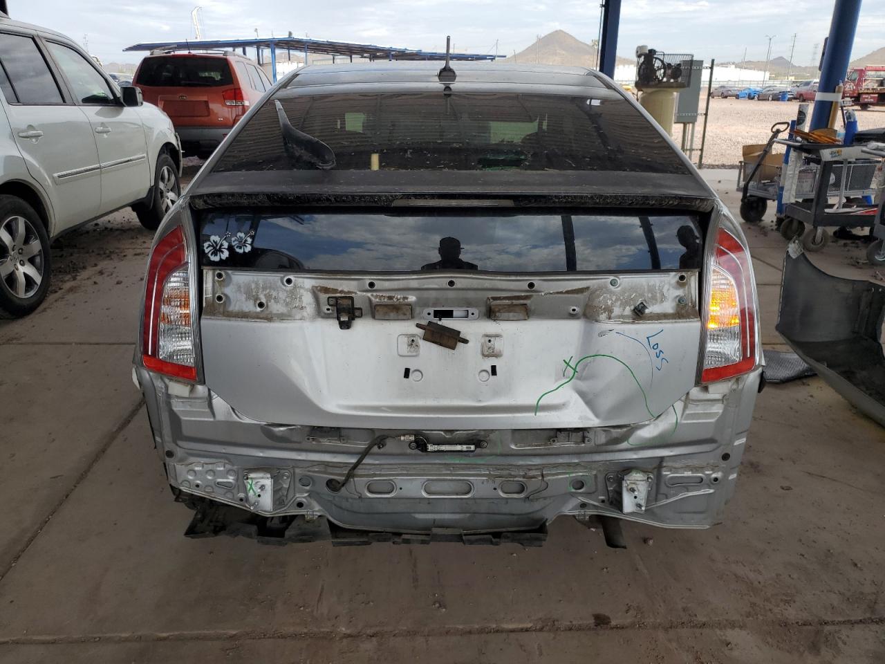 2013 Toyota Prius VIN JTDKN3DUXD5588331 Copart auction photo, rear end damage thumbnail 6
