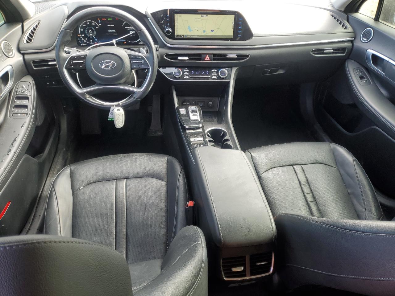 2021 Hyundai Sonata VIN KMHL34J25MA157742 Copart auction photo, front end / minor dent/scratches damage thumbnail 8
