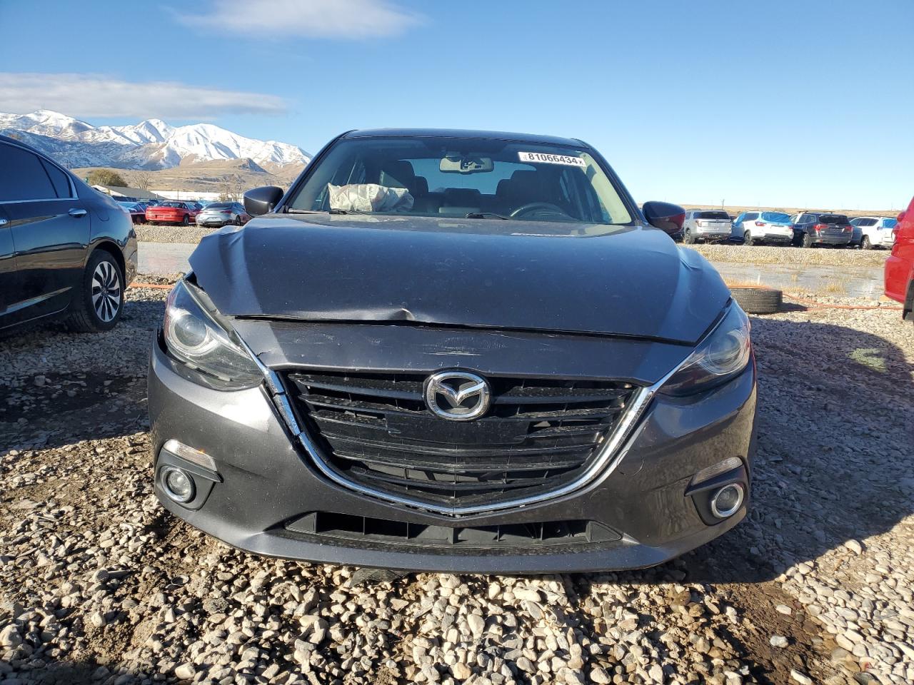 2014 Mazda 3 VIN JM1BM1W38E1209444 Copart auction photo, front end / side damage thumbnail 5