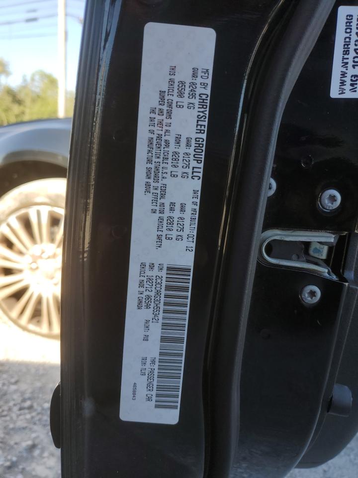 2013 Chrysler 300 VIN 2C3CCARG3DH553421 Copart auction photo, front end damage thumbnail 12