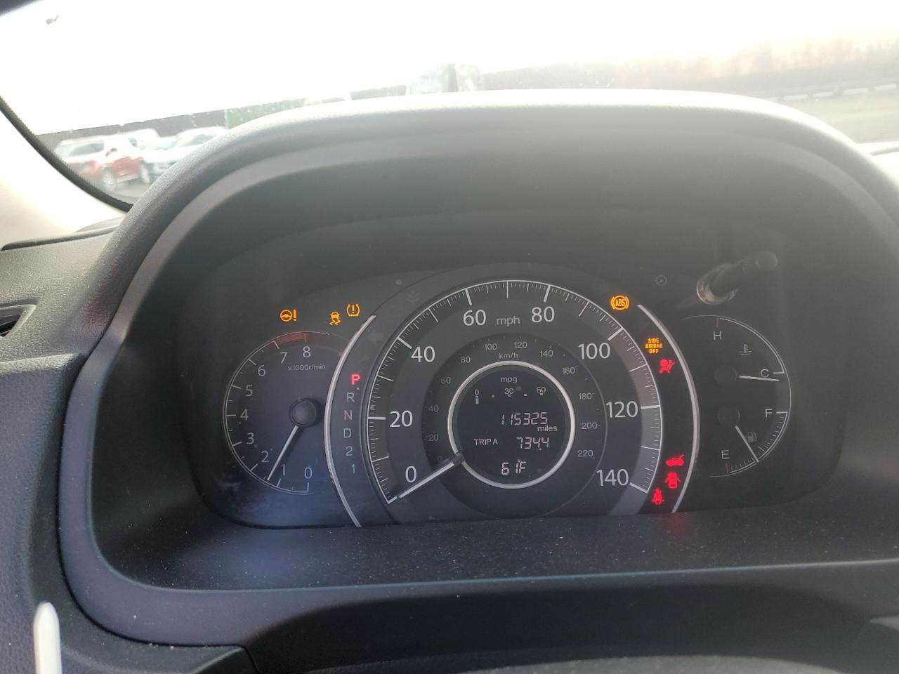 2014 Honda CR-V VIN 2HKRM3H36EH542998 Copart auction photo, front end damage thumbnail 9