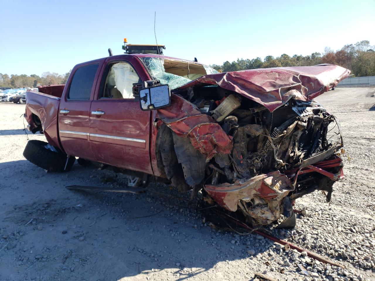 2013 GMC Sierra VIN 1GT125E82DF213268 Copart auction photo, all over damage thumbnail 4