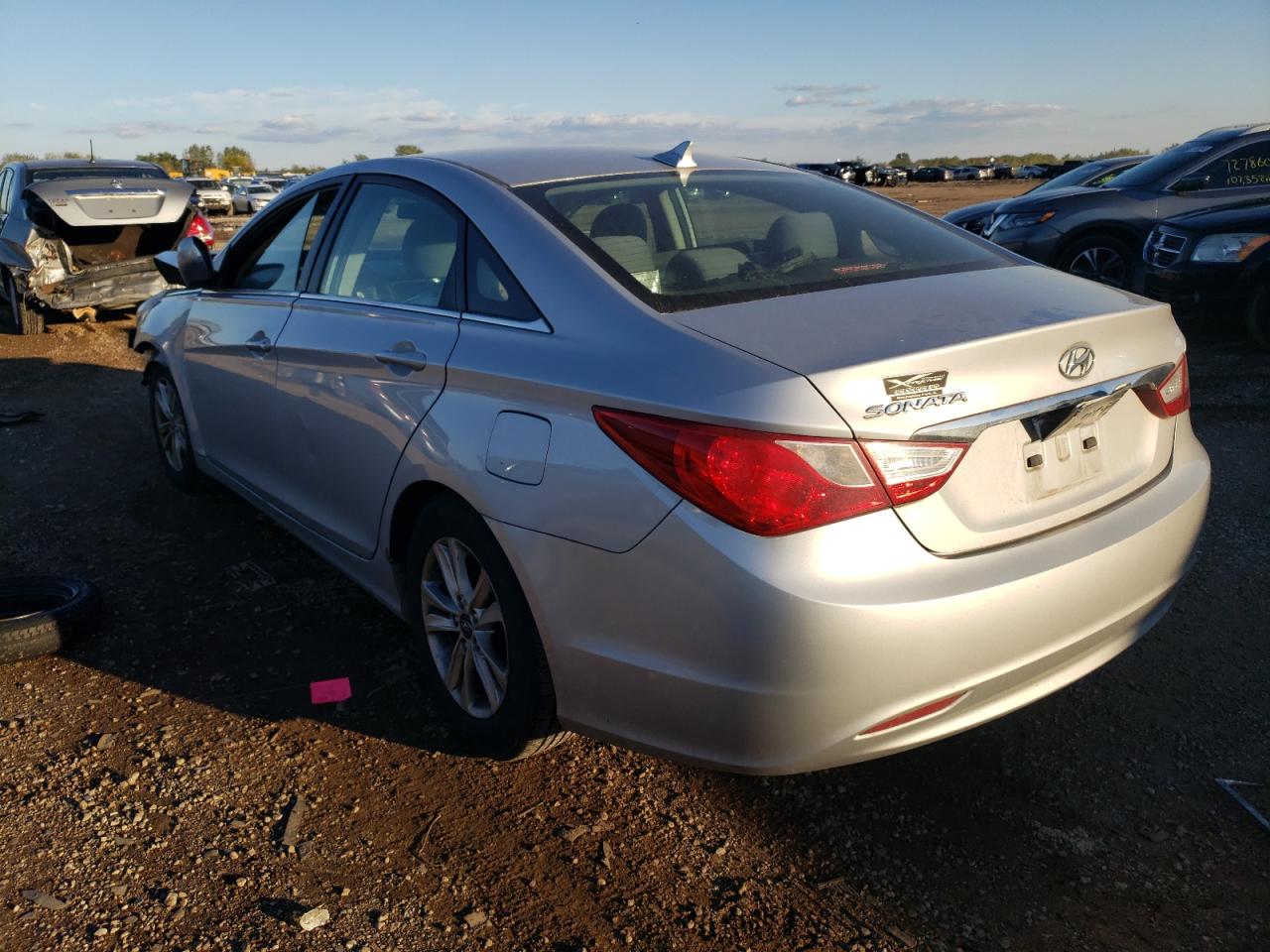 2011 Hyundai Sonata VIN 5NPEB4AC3BH009183 Copart auction photo, front end / side damage thumbnail 2