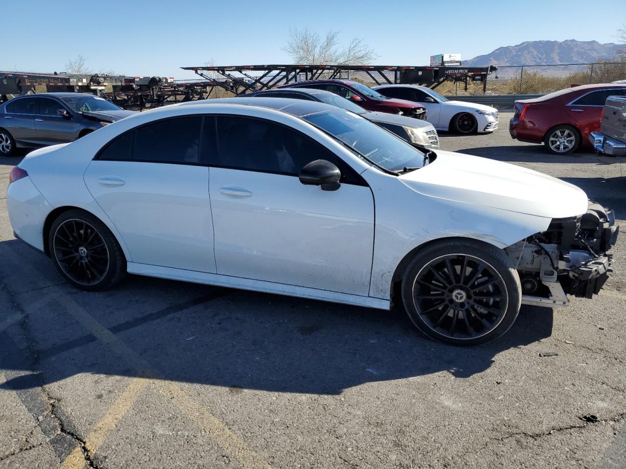 2020 Mercedes-Benz CLA-klasse VIN WDD5J4GB5LN036748 Copart auction photo, front end / side damage thumbnail 4