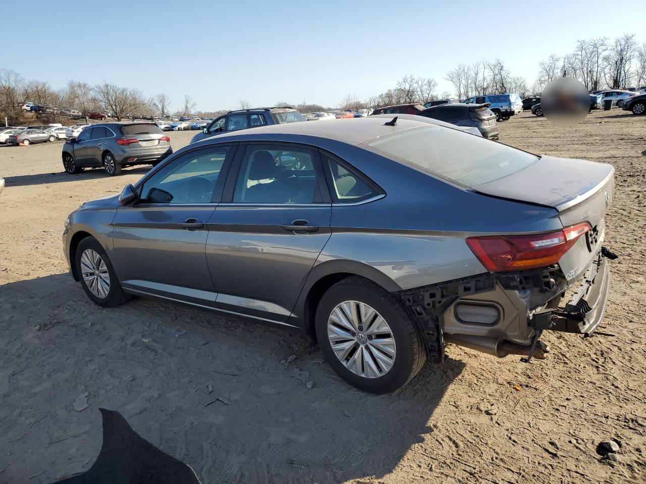 2019 Volkswagen Jetta VIN 3VWC57BU9KM138348 Copart auction photo, rear end damage thumbnail 2