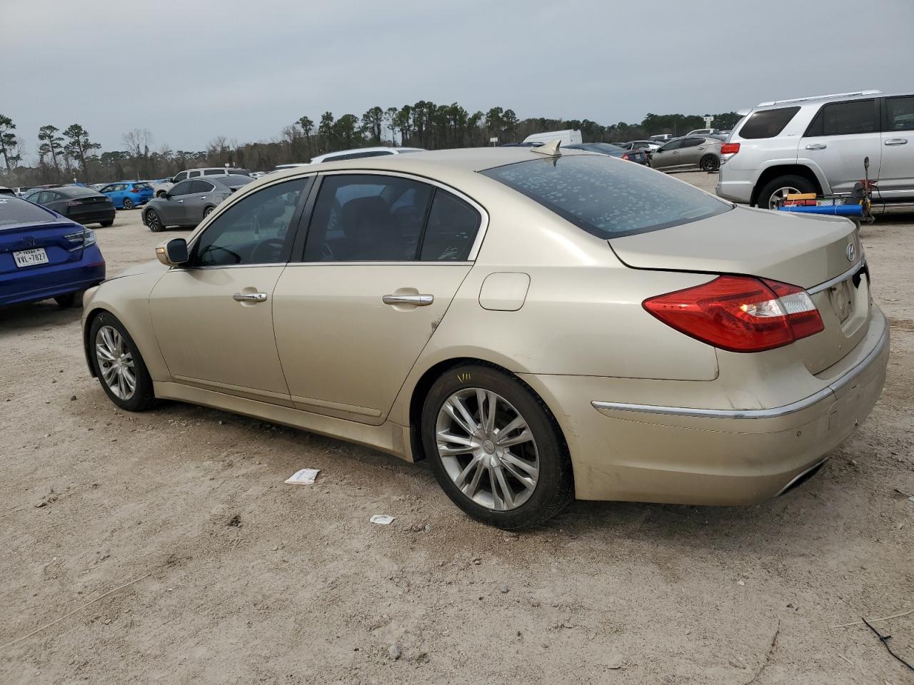 2012 Hyundai Genesis VIN KMHGC4DD4CU166234 Copart auction photo, front end / rear end damage thumbnail 2