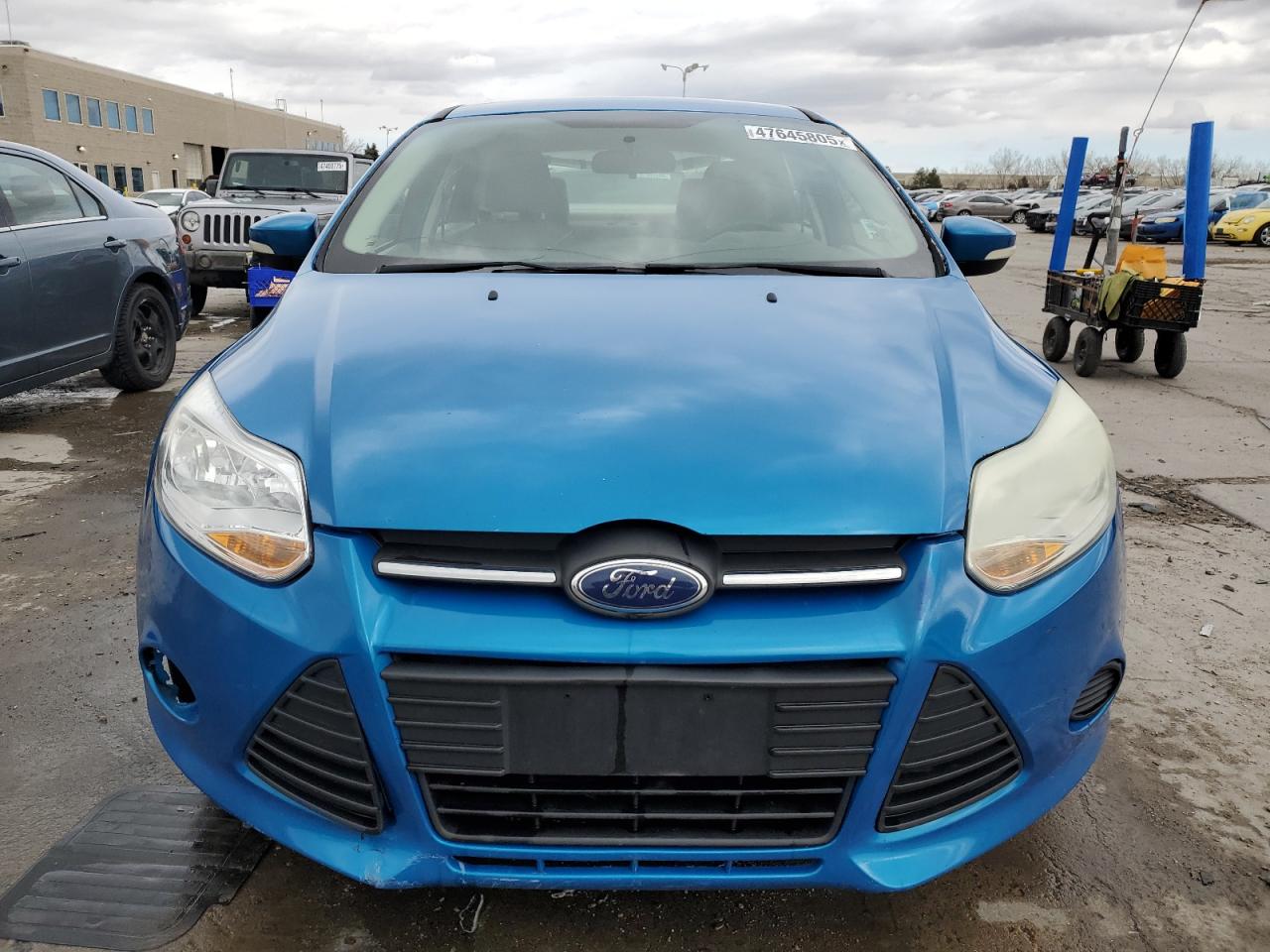2014 Ford Focus VIN 1FADP3F20EL359464 Copart auction photo, side / front end damage thumbnail 5