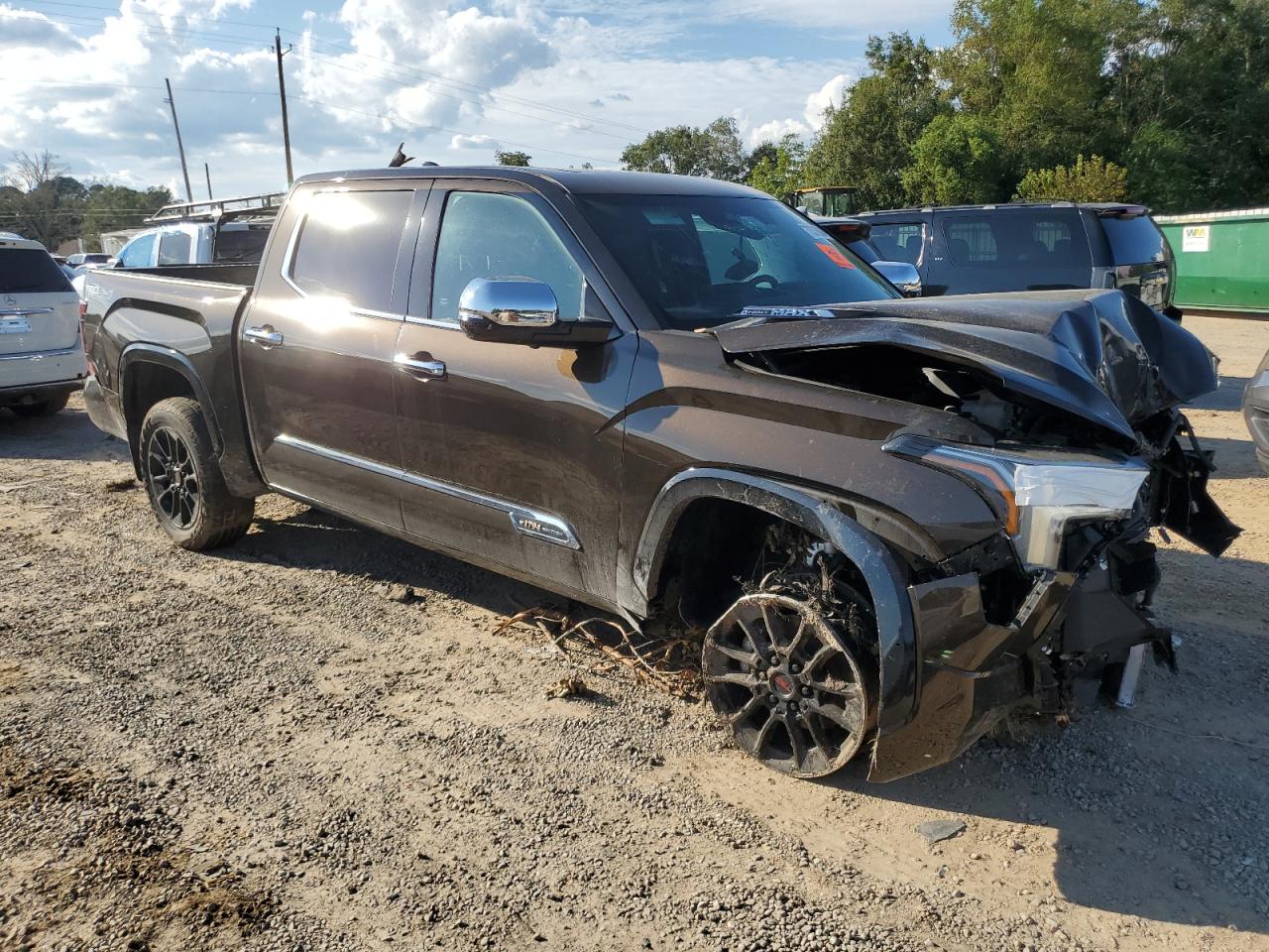 2023 Toyota Tundra VIN 5TFMC5DB7PX026145 Copart auction photo, front end / top/roof damage thumbnail 4