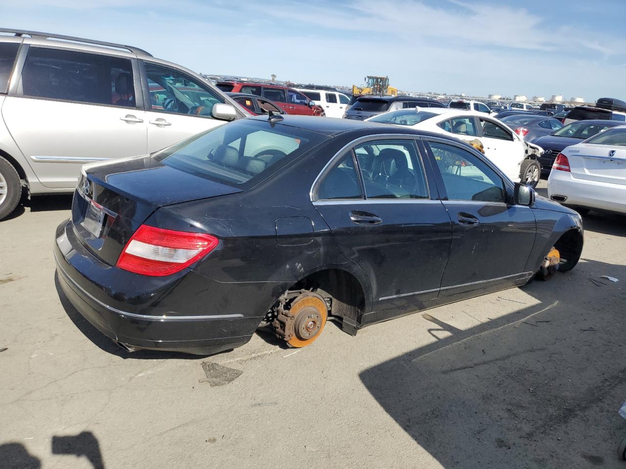 2008 Mercedes-Benz C-klasse VIN WDDGF54X88F028936 Copart auction photo, vandalism / undercarriage damage thumbnail 3