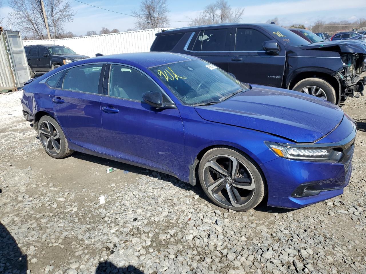 2022 Honda Accord VIN 1HGCV1F32NA036250 Copart auction photo, rear end damage thumbnail 4