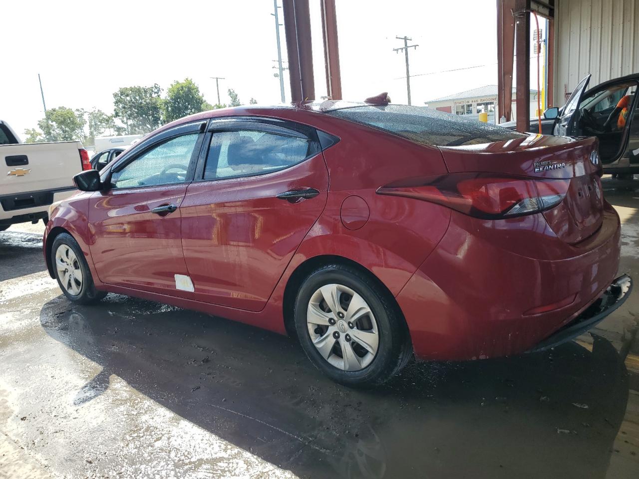 2016 Hyundai Elantra VIN KMHDH4AEXGU583896 Copart auction photo, water/flood damage thumbnail 2