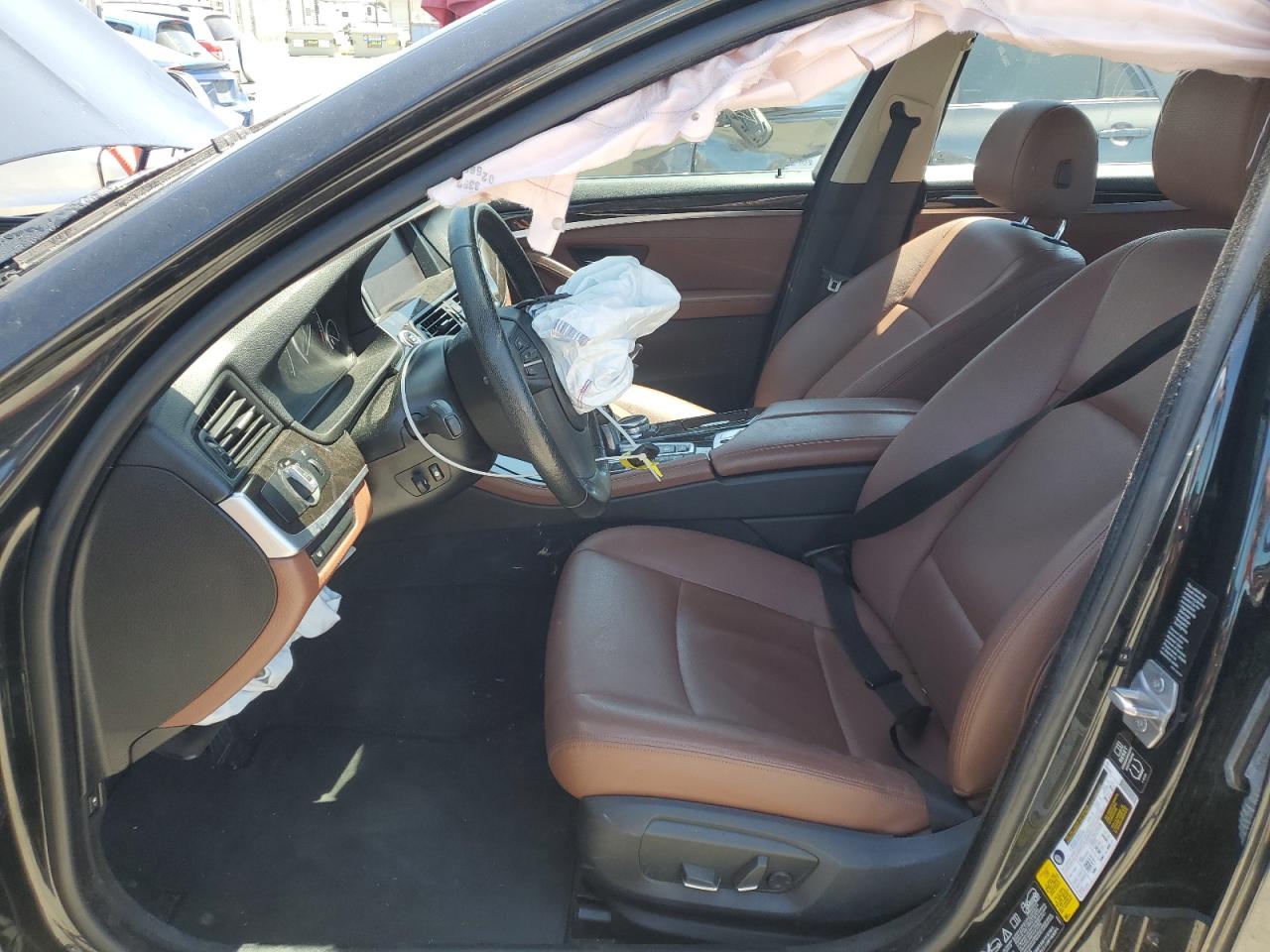 2014 BMW 5er VIN WBA5A7C5XED619530 Copart auction photo, all over / undercarriage damage thumbnail 7