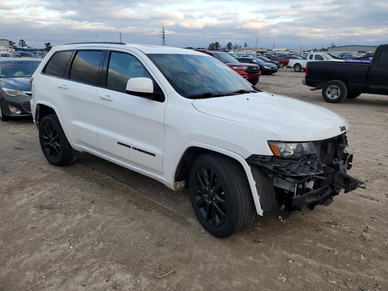2021 Jeep Grand Cherokee VIN 1C4RJEAGXMC713926 Copart auction photo, side / front end damage thumbnail 4