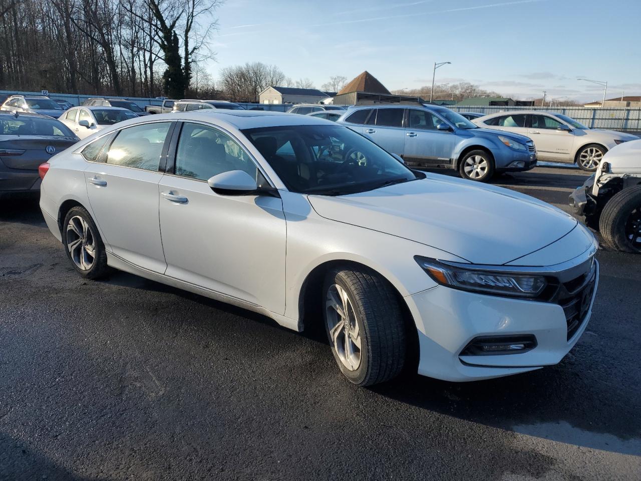 2020 Honda Accord VIN 1HGCV1F46LA053770 Copart auction photo, side / rear end damage thumbnail 4