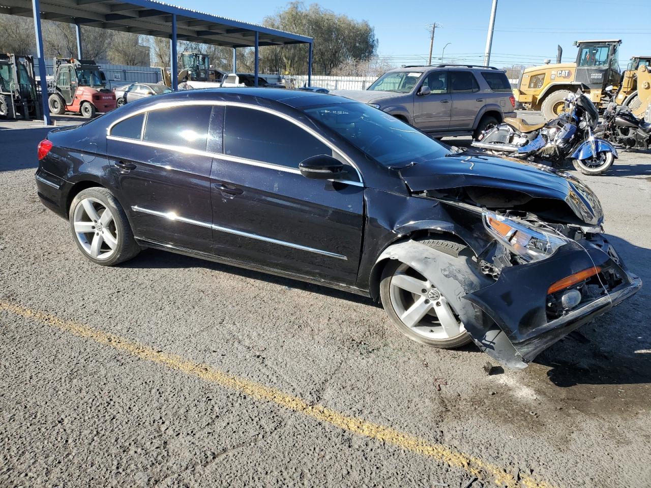 2012 Volkswagen Passat CC VIN WVWHP7AN4CE552626 Copart auction photo, front end damage thumbnail 4