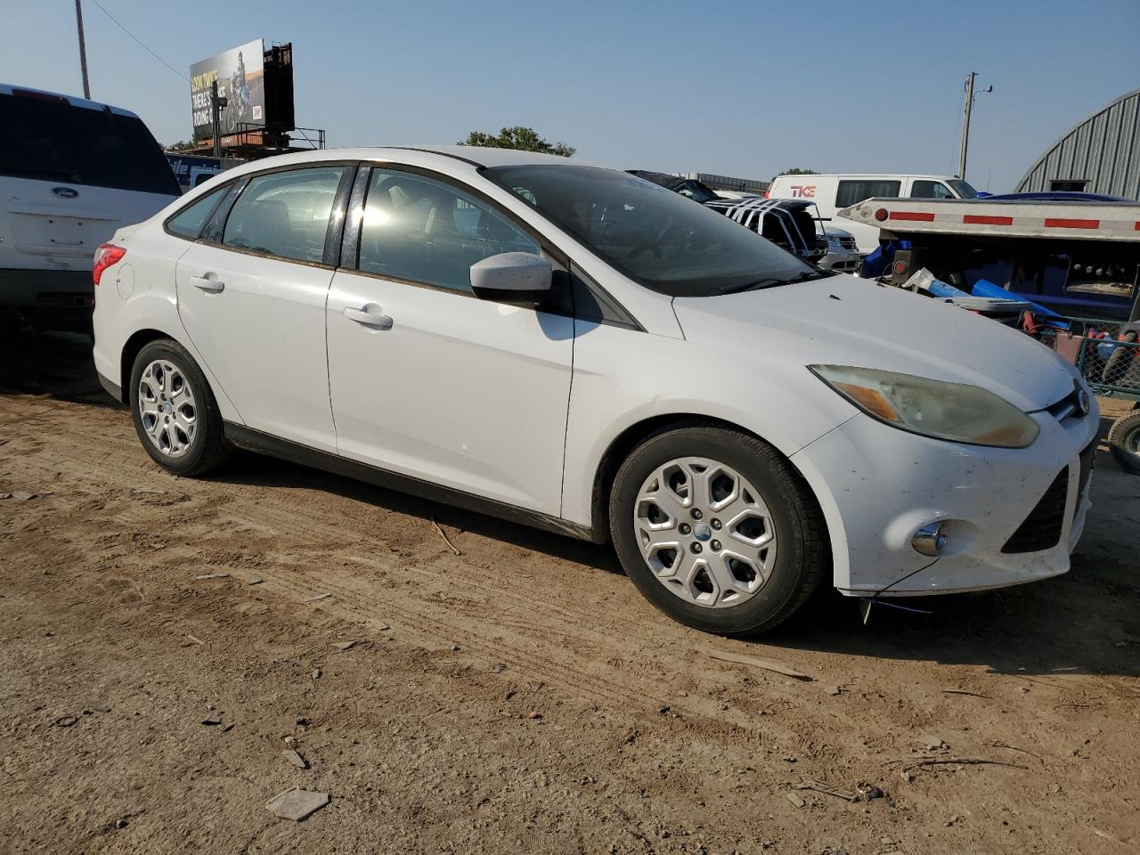2012 Ford Focus VIN 1FAHP3F21CL207448 Copart auction photo, front end / rear end damage thumbnail 4