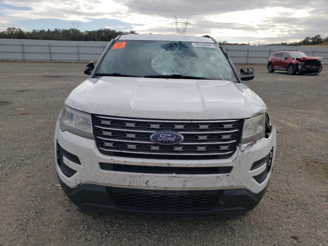 2016 Ford Explorer VIN 1FM5K7BH0GGA11203 Copart auction photo, front end / side damage thumbnail 5