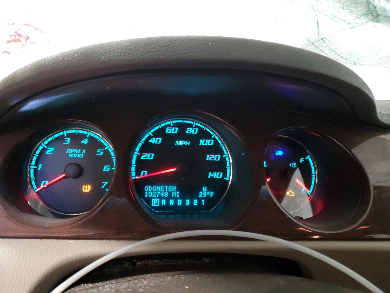 2009 Buick Lucerne VIN 1G4HD57M19U147894 Copart auction photo, all over damage thumbnail 9