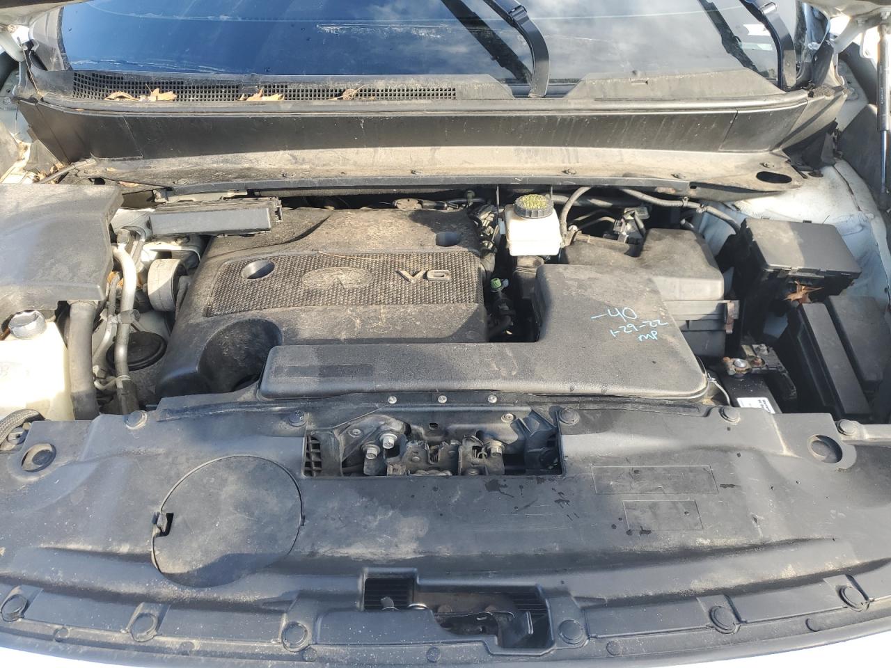2013 Infiniti JX VIN 5N1AL0MMXDC306535 Copart auction photo, vandalism damage thumbnail 12