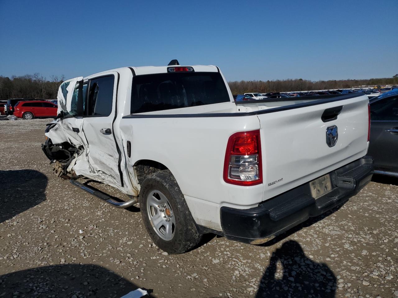 2020 RAM 1500 VIN 1C6RREGT4LN100434 Copart auction photo, side damage thumbnail 2