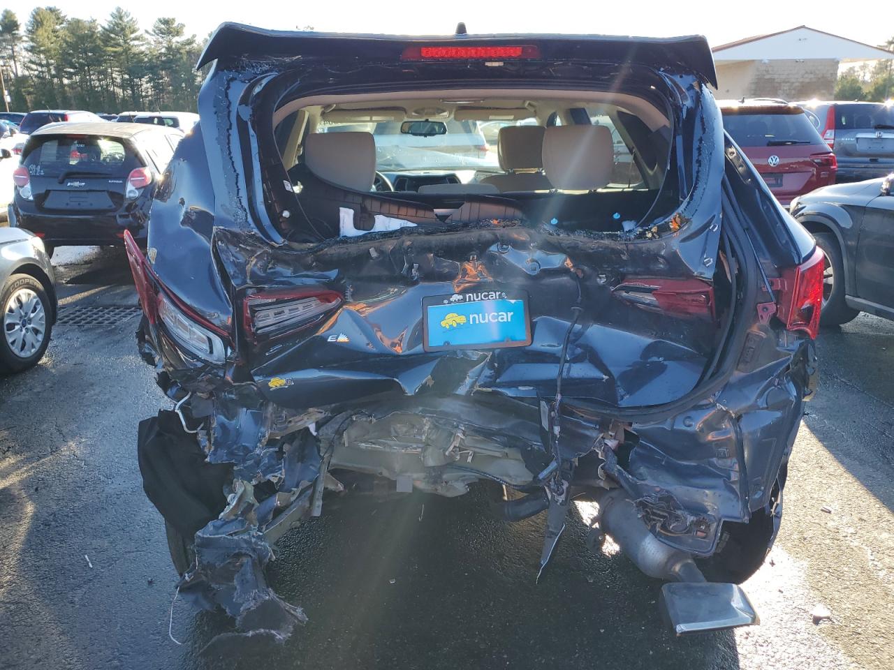 2018 Hyundai Santa Fe VIN 5NMZU3LB7JH062071 Copart auction photo, all over damage thumbnail 6