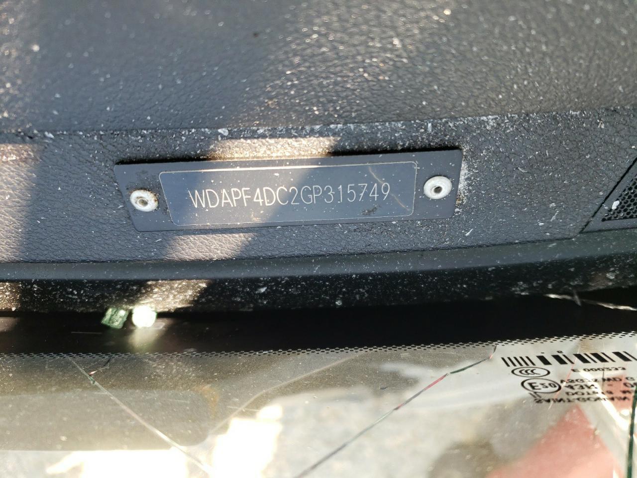 2016 Mercedes-Benz Sprinter VIN WDAPF4DC2GP315749 Copart auction photo, mechanical / side damage thumbnail 13