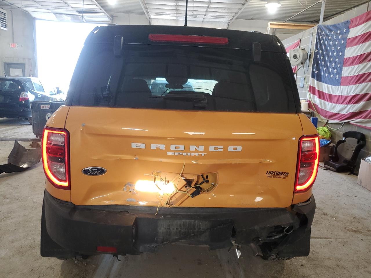 2022 Ford Bronco VIN 3FMCR9D91NRD15098 Copart auction photo, rear end damage thumbnail 6