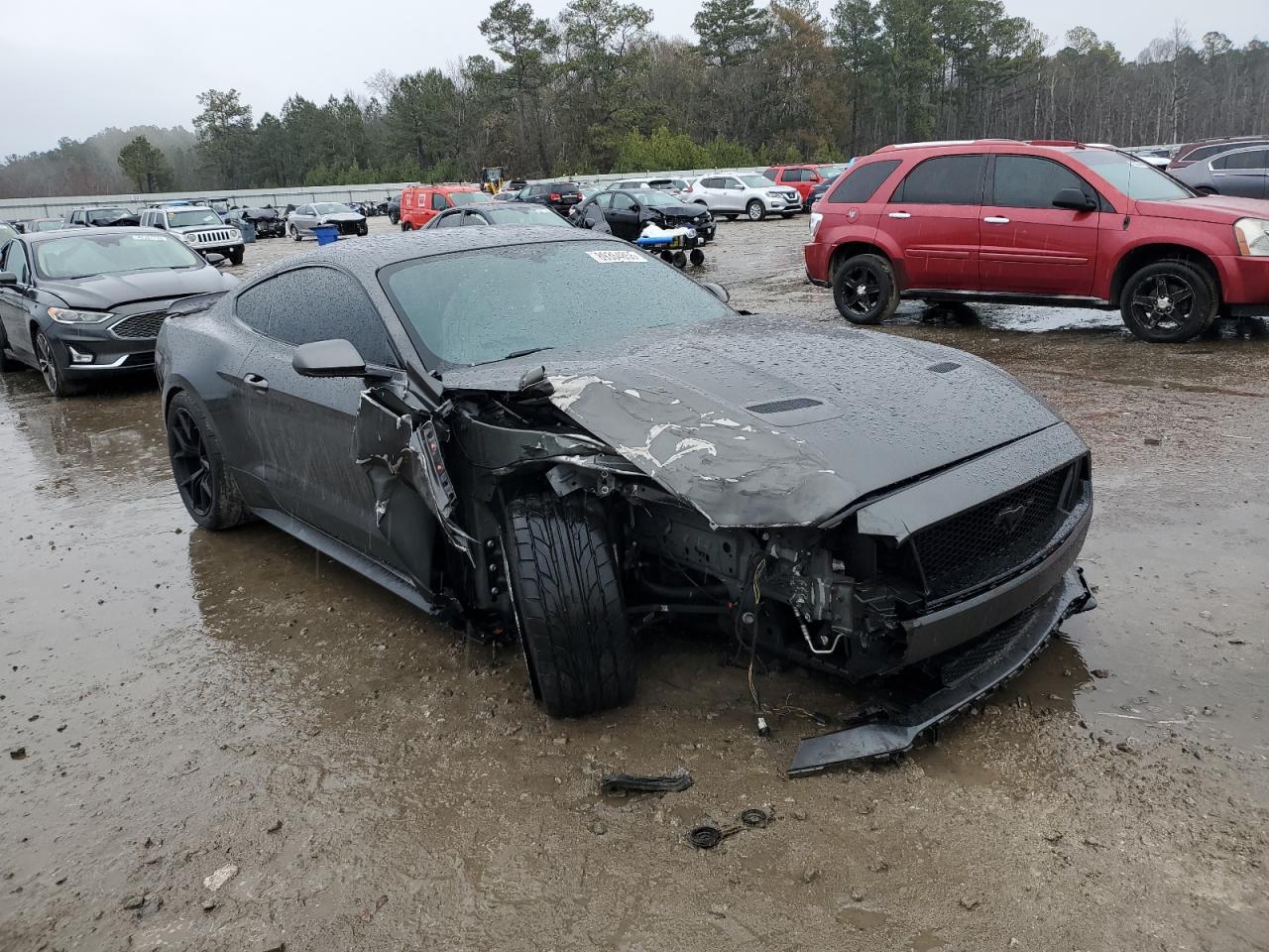 2019 Ford Mustang VIN 1FA6P8CF2K5129213 Copart auction photo, front end damage thumbnail 4