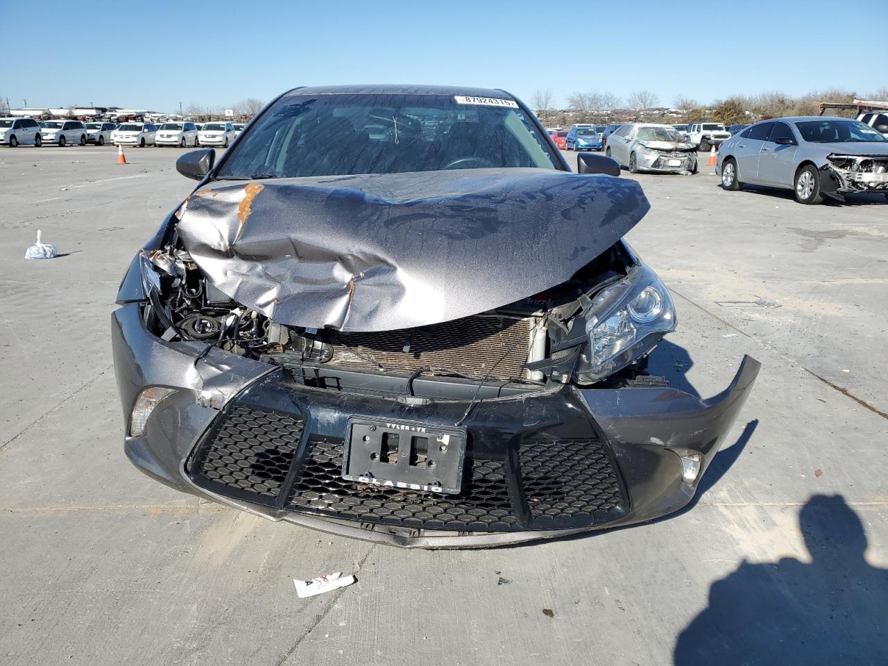 2017 Toyota Camry VIN 4T1BF1FK9HU333786 Copart auction photo, front end damage thumbnail 5