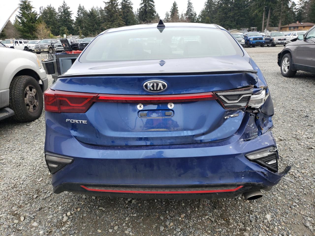 2020 KIA Forte VIN 3KPF34AD2LE255741 Copart auction photo, rear end / side damage thumbnail 6