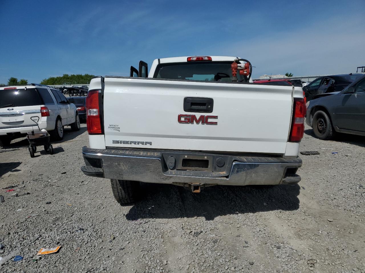 2018 GMC Sierra VIN 1GTR1LEH6JZ279942 Copart auction photo, biohazard/chemical / side damage thumbnail 6