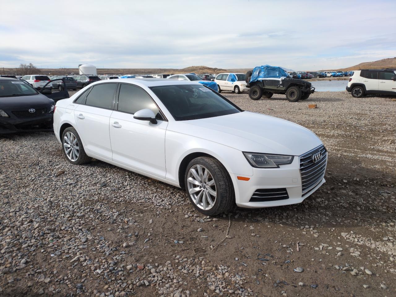 2017 Audi A4 VIN WAUANAF40HN039611 Copart auction photo, normal wear damage thumbnail 4
