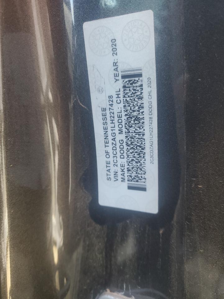 2020 Dodge Challenger VIN 2C3CDZAG1LH227428 Copart auction photo, all over / replaced vin damage thumbnail 14