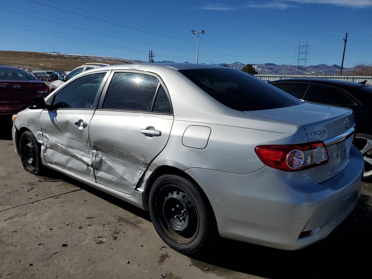 2012 Toyota Corolla VIN 5YFBU4EE0CP012653 Copart auction photo, side / front end damage thumbnail 2
