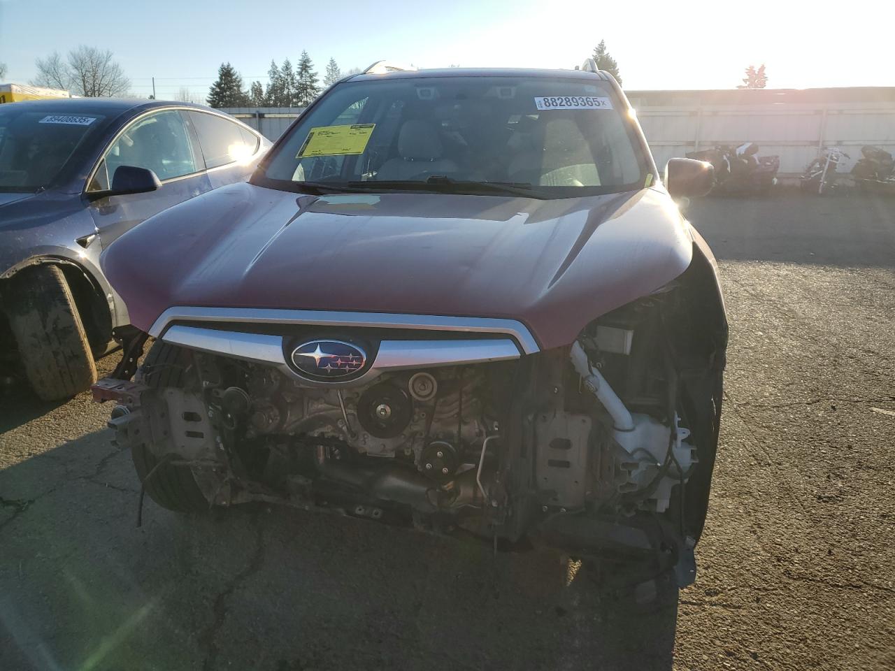 2021 Subaru Forester VIN JF2SKAJCXMH467498 Copart auction photo, all over damage thumbnail 5