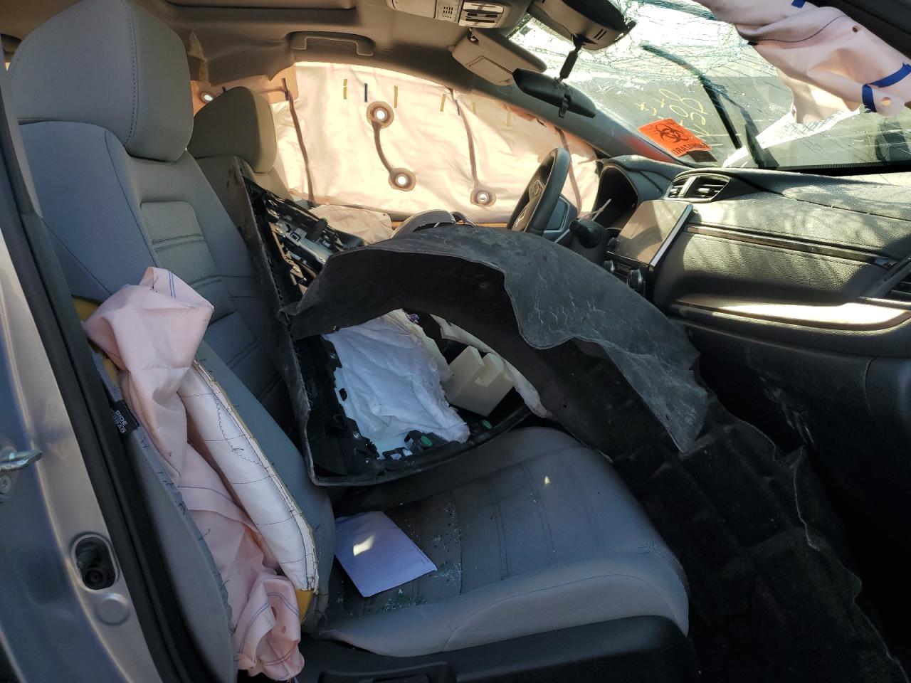 2017 Honda CR-V VIN 2HKRW2H54HH636761 Copart auction photo, rollover / mechanical damage thumbnail 7