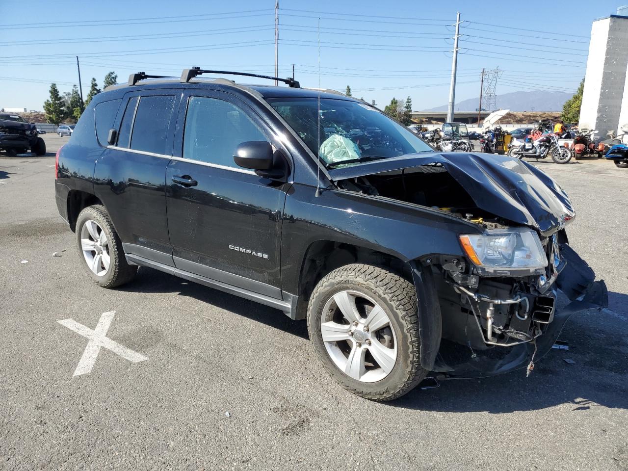 2013 Jeep Compass VIN 1C4NJDEB1DD279848 Copart auction photo, front end damage thumbnail 4