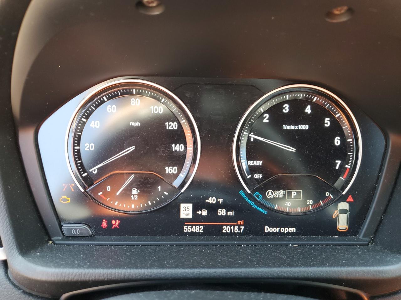 2020 BMW X1 VIN WBXJG7C03L5R58340 Copart auction photo, front end damage thumbnail 9
