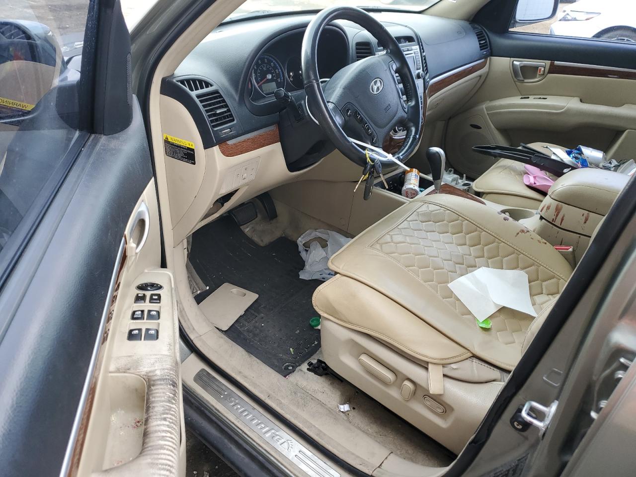 2009 Hyundai Santa Fe VIN 5NMSH13E89H308903 Copart auction photo, front end / side damage thumbnail 8