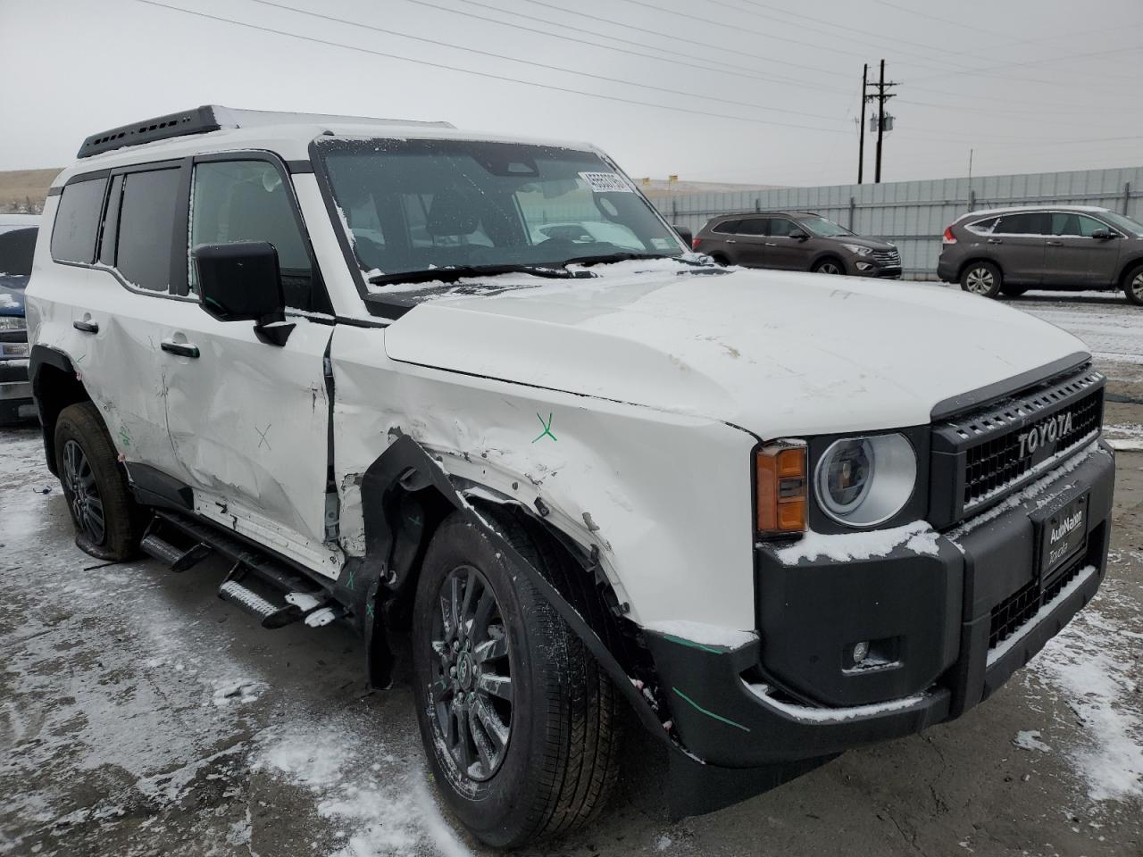 2024 Toyota Land Cruiser VIN JTEABFAJ8RK017182 Copart auction photo, front end / side damage thumbnail 4