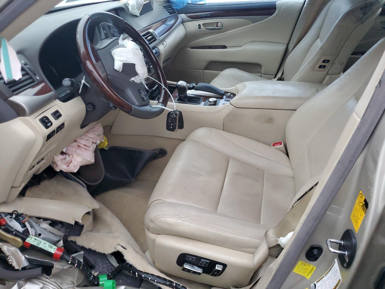 2014 Lexus LS VIN JTHBL5EF0E5125504 Copart auction photo, all over / undercarriage damage thumbnail 7