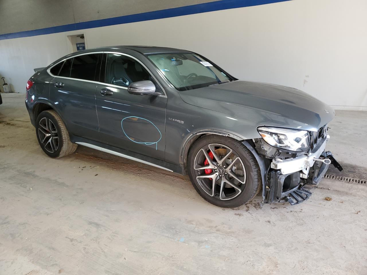 2019 Mercedes-Benz GLC VIN WDC0J8KB7KF490750 Copart auction photo, front end / undercarriage damage thumbnail 4