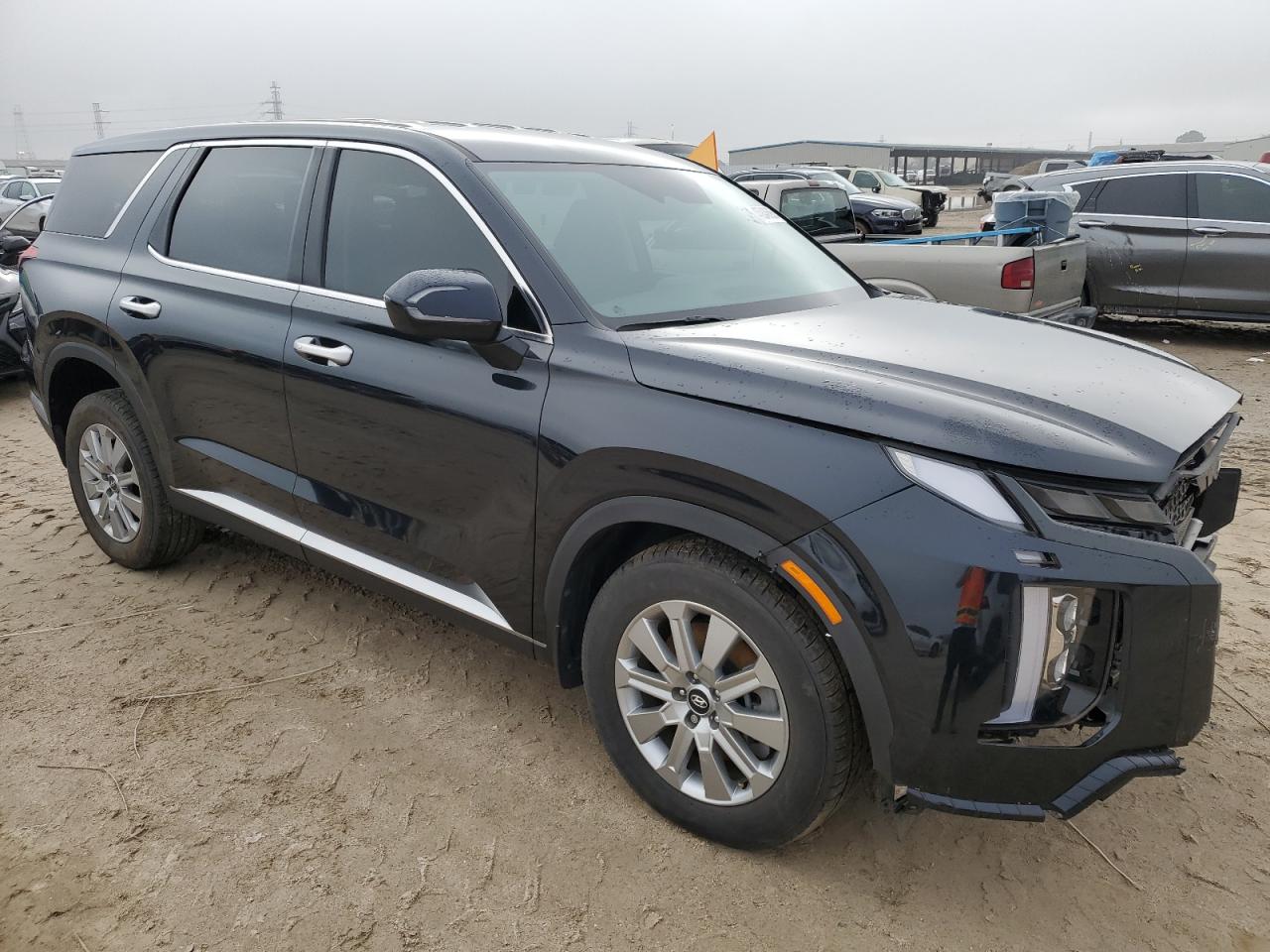 2023 Hyundai Palisade VIN KM8R1DGE8PU551496 Copart auction photo, front end / side damage thumbnail 4