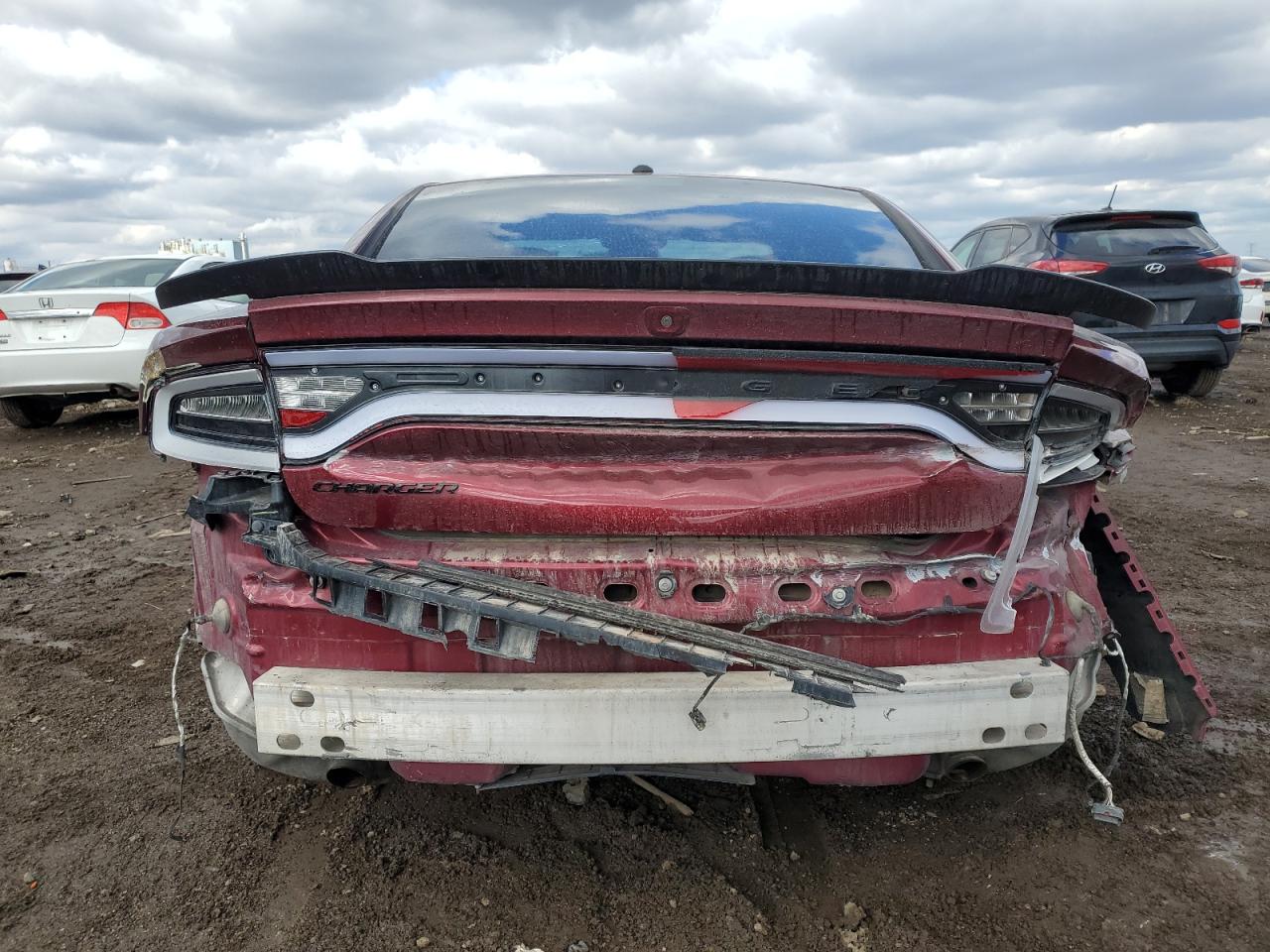 2021 Dodge Charger VIN 2C3CDXBG3MH612042 Copart auction photo, front end / rear end damage thumbnail 6