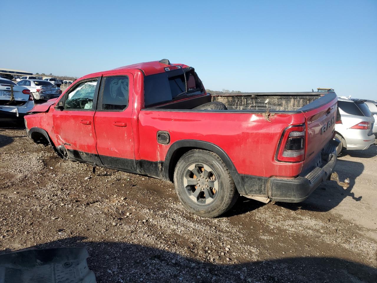 2019 RAM 1500 VIN 1C6RRFEG7KN820174 Copart auction photo, rollover damage thumbnail 2