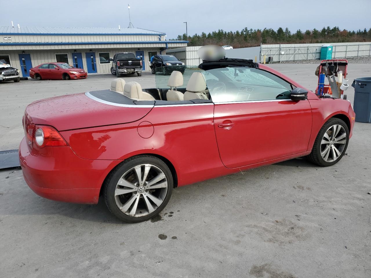 2008 Volkswagen Eos VIN WVWDB71F48V017874 Copart auction photo, front end / mechanical damage thumbnail 3