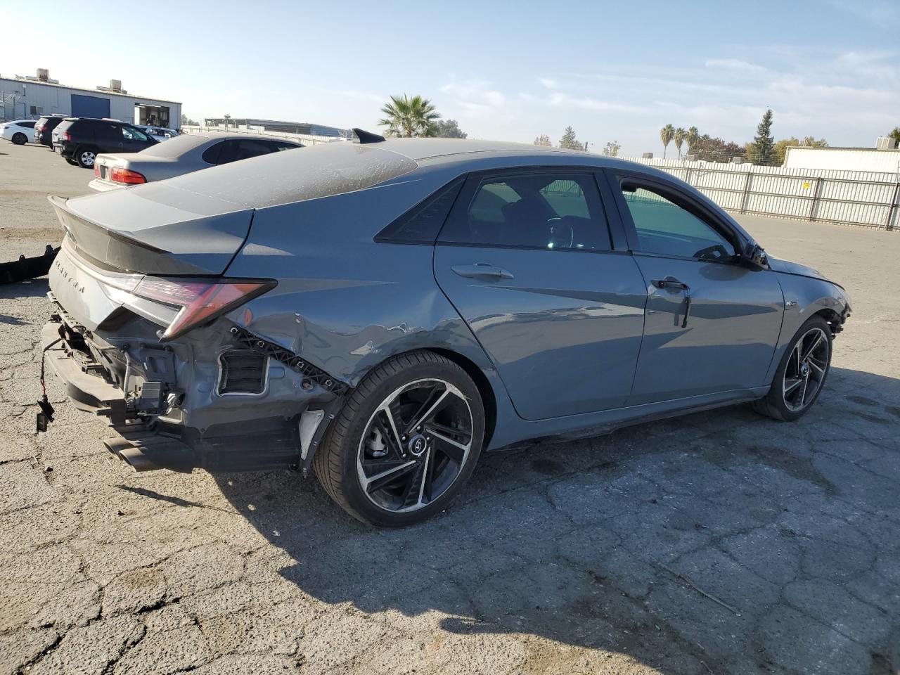 2022 Hyundai Elantra VIN KMHLR4AF7NU269511 Copart auction photo, front end / rear end damage thumbnail 3
