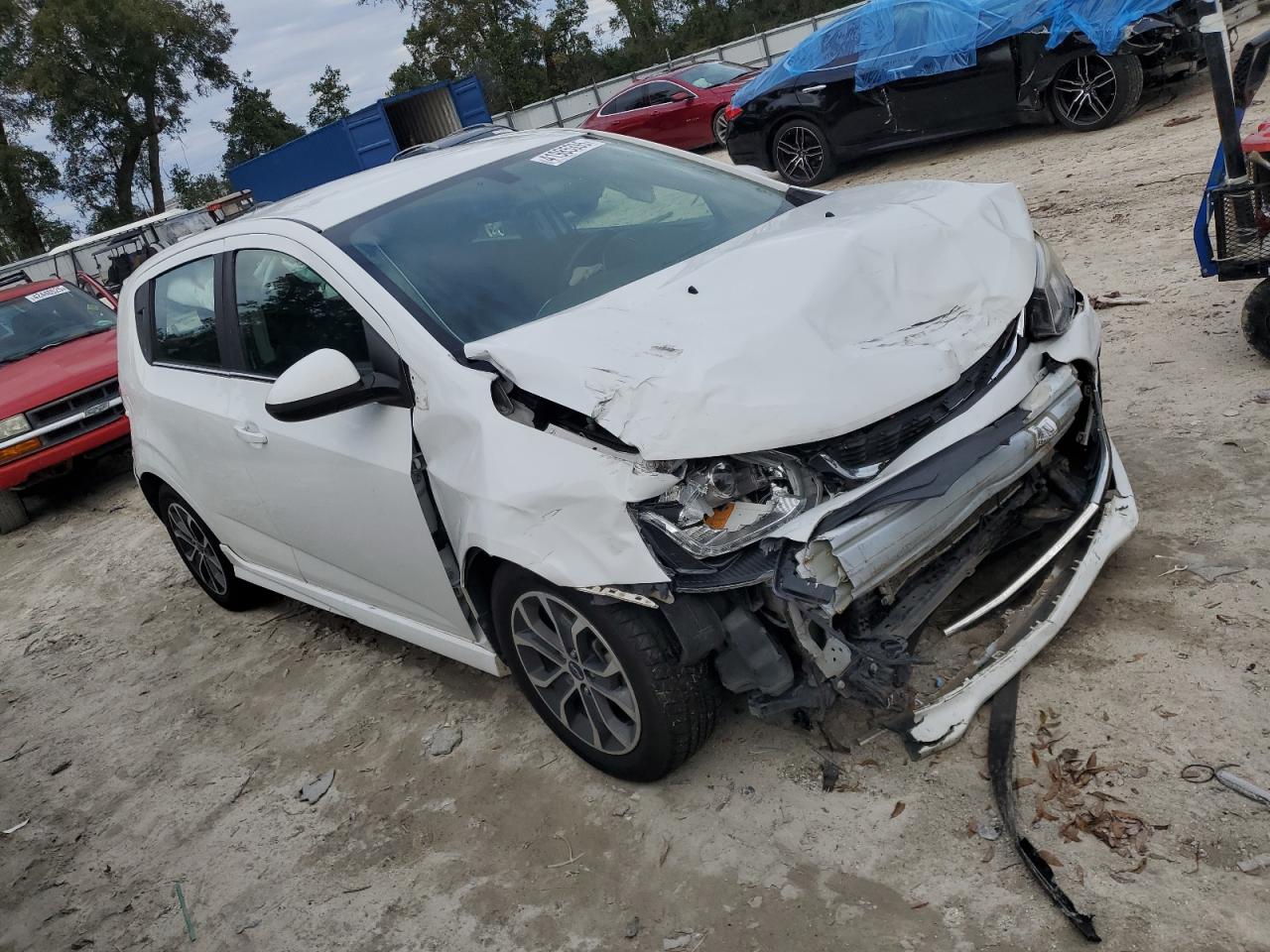 2018 Chevrolet Sonic VIN 1G1JD6SH0J4107793 Copart auction photo, front end damage thumbnail 4